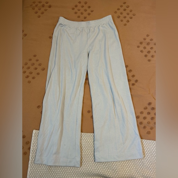 H&M light blue straight leg sweatpants - size L - Picture 2 of 3